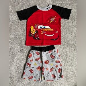 LIKE NEW - Lightening McQueen shirt and short set size 5T